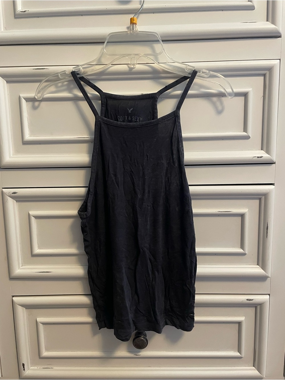 American Eagle Outfitters Black Racerback Tank
